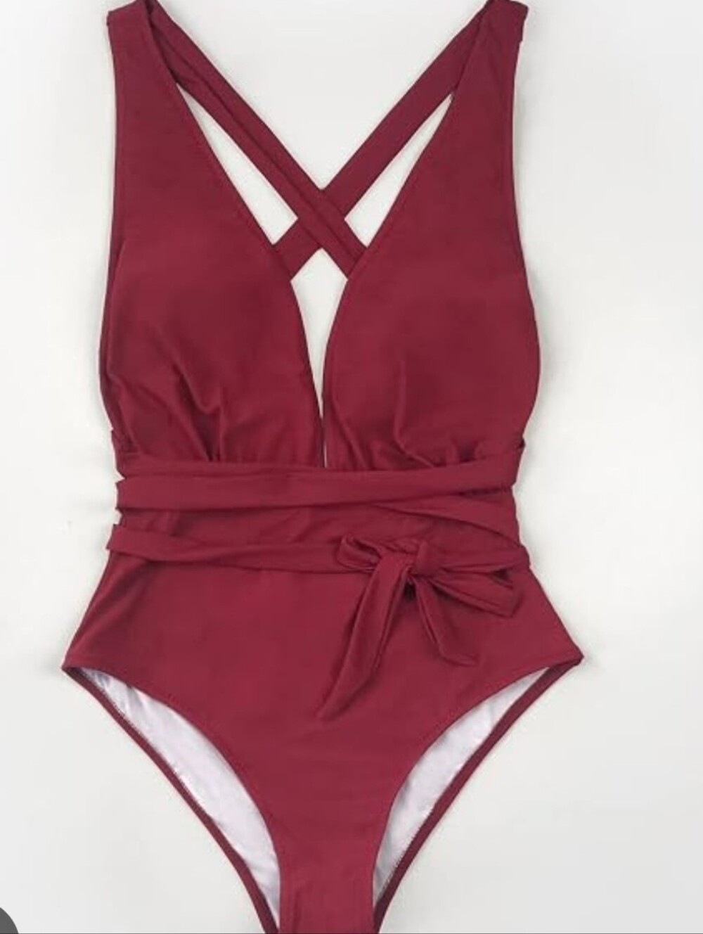 NWOT Deep V One-Piece Swimsuit